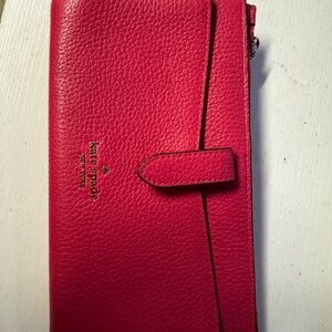 Kate Spade Vibrant pink Leather Clutch